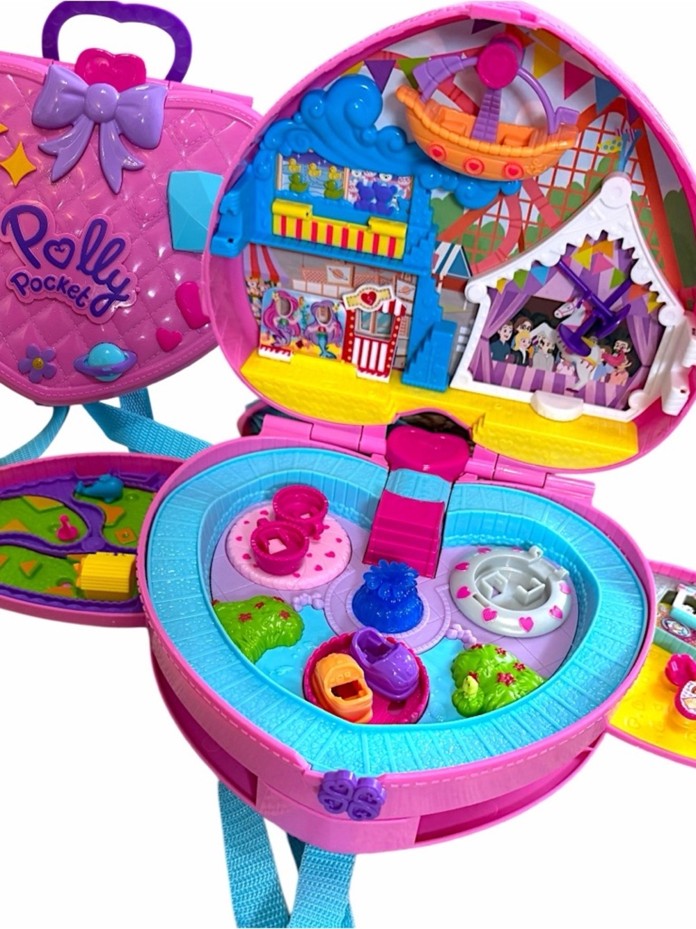Vtg Polly Pocket Tiny is Mighty Theme Park Backpack